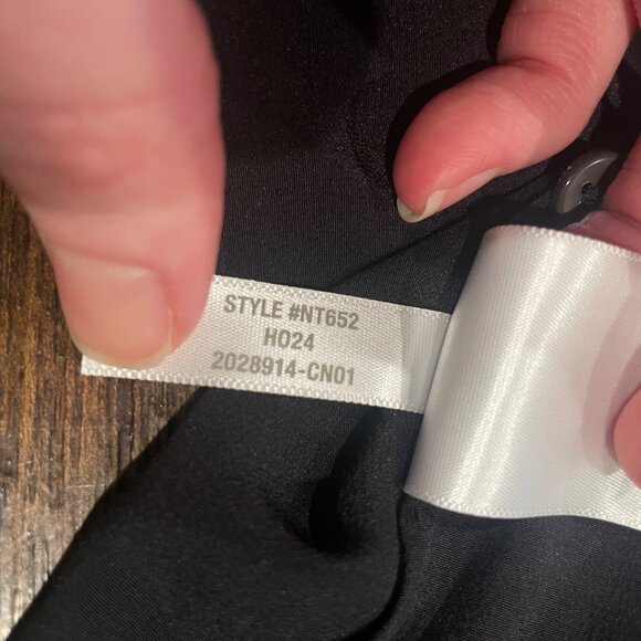 NWT Madewell Sz XS Black Shirred Long Sleeve Top in Silk Relaxed Flowy NT652 - Picture 12 of 12